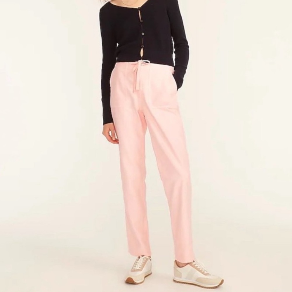 J.Crew Petite Tie-waist camp pant